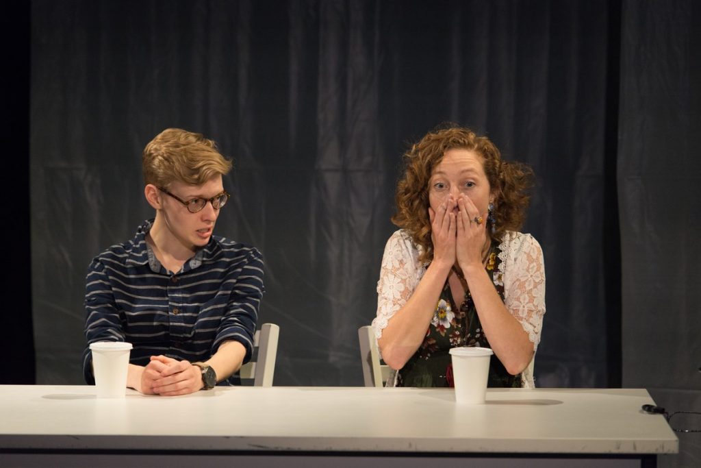 thegap Maggie Johnson (left) and Alice Yorke in Azuka Theatre’s production of