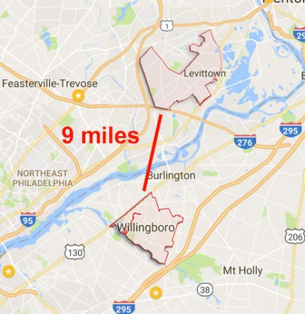 People don't think of Levittown, Pa. and Willingboro, N.J. as similar towns but they have a lot in common.  