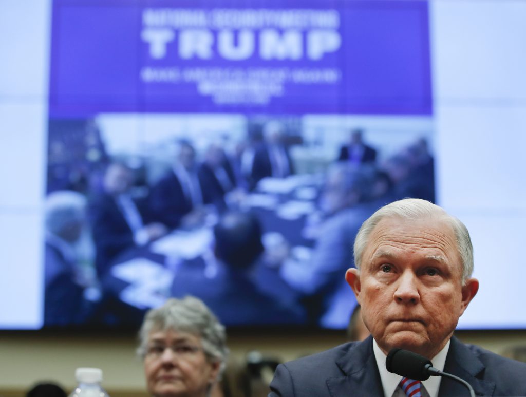Jeff Sessions An image reading