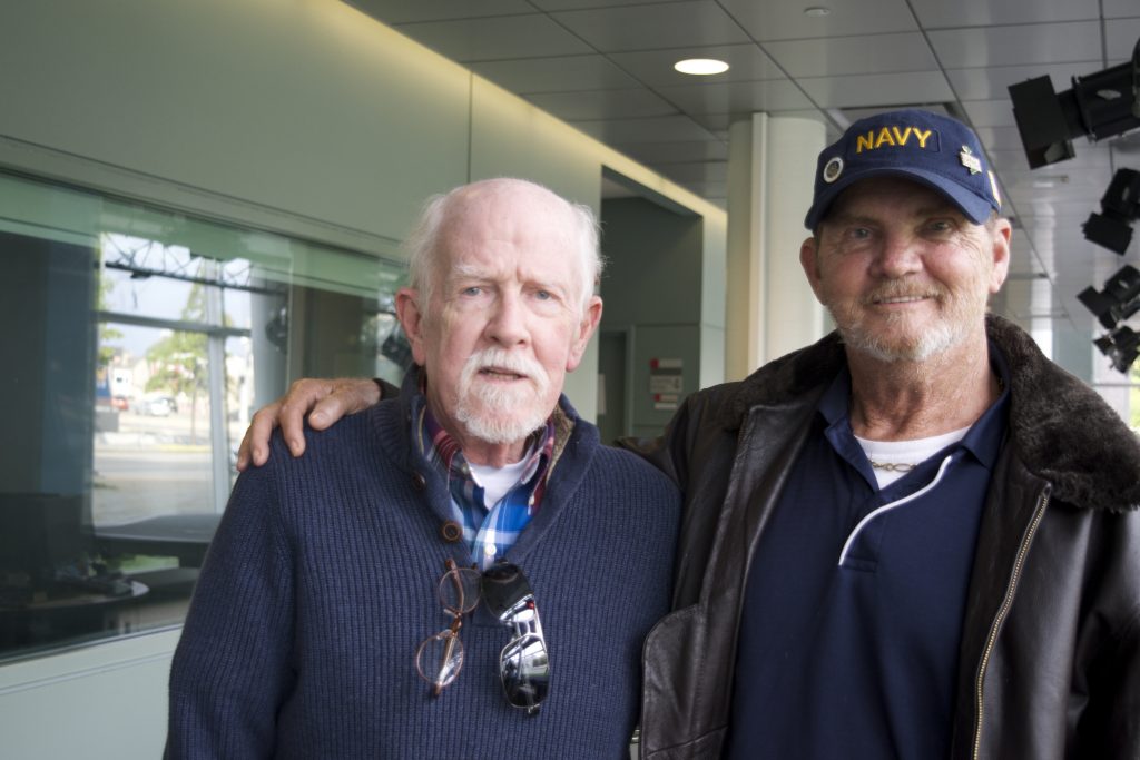 Lung brothers Lou Farren (left) and Brad Ward both served in Vietnam, and received lungs from the same organ donor.