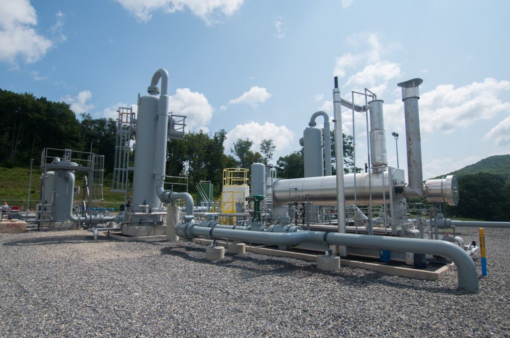 Gas processing equipment in Lycoming County. (Joe Ulrich/ WITF)