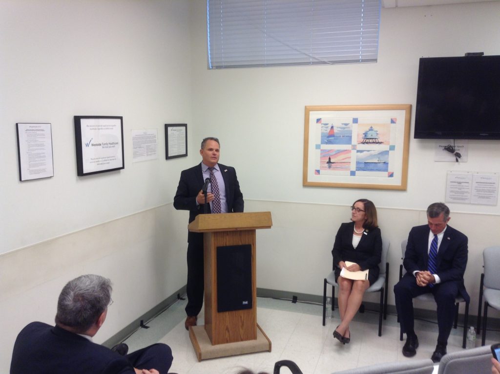 Insurance Commissioner Trinidad Navarro Delaware Insurance Commissioner Trinidad Navarro speaks at an event launching the 2018 ACA enrollment. (Zoë Read/WHYY)