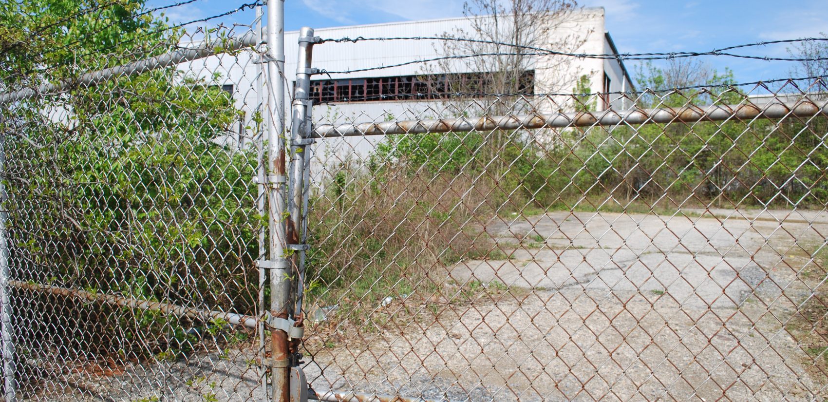 The contaminated Bishop Tube former industrial site in Malvern