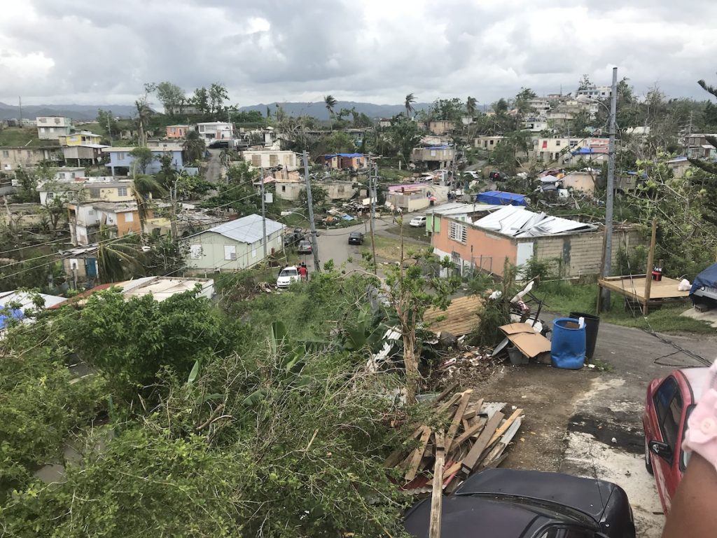 SalvationArmyMQSPR3 Destruction in Puerto Rico from Hurricane Maria (Rev. Bonnie Camarda at Salvation Army)