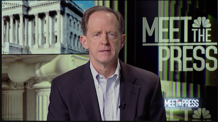Sen. Pat Toomey appearing on NBC's 