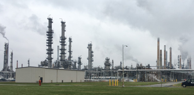 Unknown-e1510621933257-620×304 Delaware City Refinery, where the cost of buying the EPA’s biofuel credits now exceeds payroll, and is the second-largest expenditure item after crude oil. (Jon Hurdle/StateImpact PA)