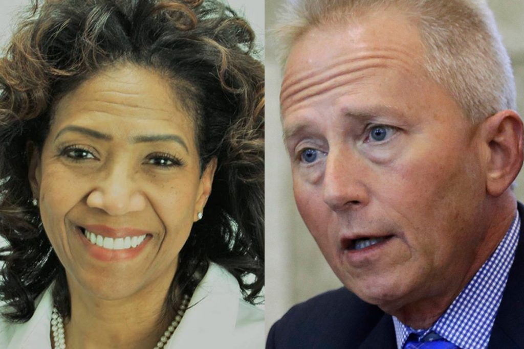 YoungbloodVanDrewx1200 Tanzie Youngblood, a democrat and retired teacher, (left); and Sen. Jeff Van Drew, D-Cape May Court House, (right), will compete for Congressman Frank LoBiondo's New Jersey House of Representatives seat in the 2nd district. (Facebook and Mel Evans/AP, file)