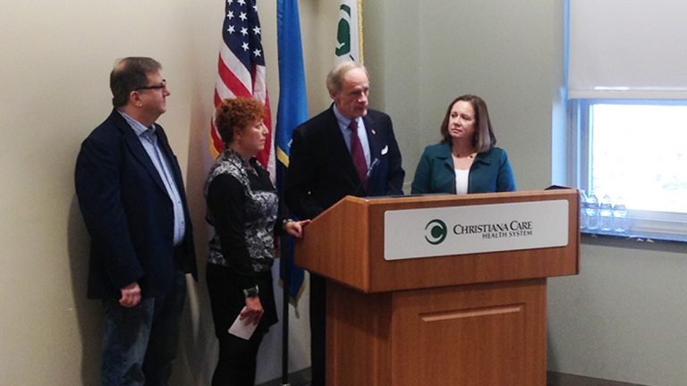 U.S. Sen. Tom Carper of Delaware opposes the GOP tax plan and its impact on the Affordable Care Act. (Zoë Read/WHYY)