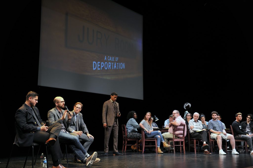 deportation Bowser presents Trial by Jury, A Case of Deportation at the Broad Performing Arts Center in Santa Monica, CA.