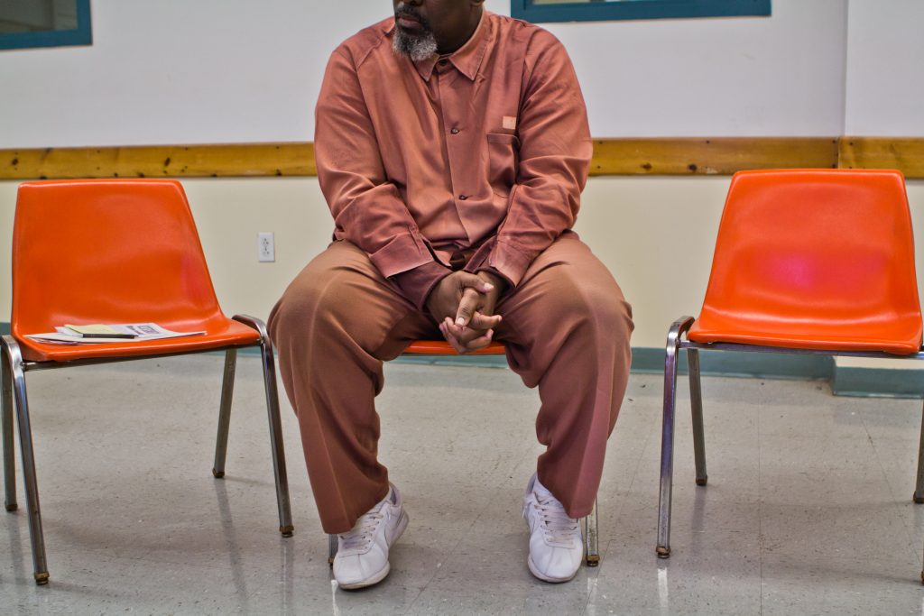 inmates-8 A FACT member at a meeting inside Graterford