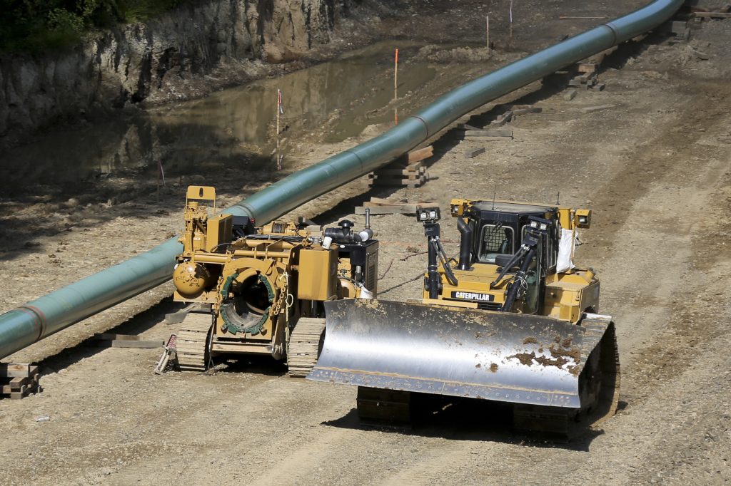 Pipeline Construction A pipeline construction site in Jackson Township, Butler County, Pa. A recent ruling over a disputed valve station in Chester County has created more construction delays for the Mariner East 2 natural gas liquids pipeline. (Keith Srakocic/AP Photo)