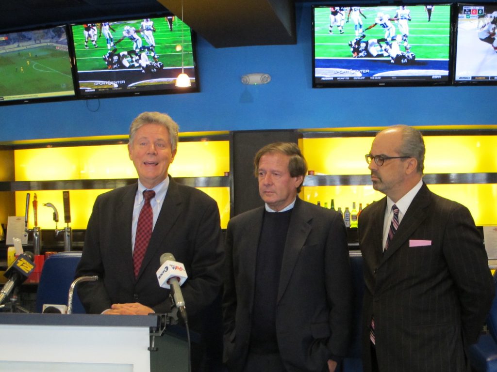 sportsbet U.S. Rep. Frank Pallone (left) and others are optimistic that New Jersey will win its case for legalized sports betting in the state. (Phil Gregory/WHYY)