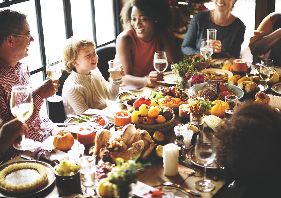 Thanksgiving Celebration Tradition Family Dinner Concept Thanksgiving celebration