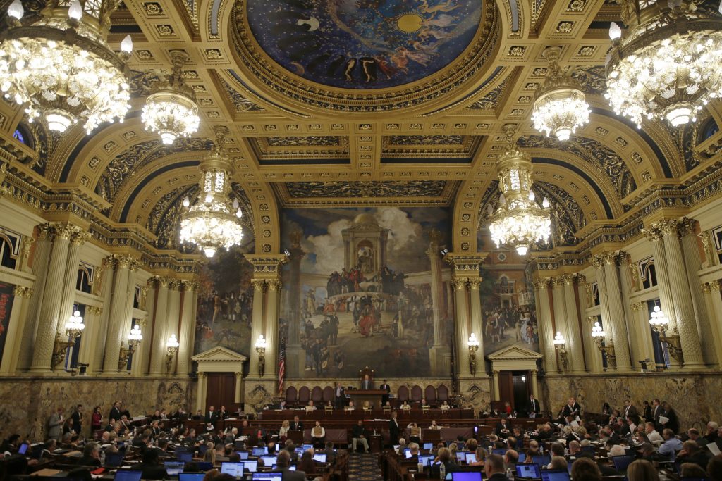 Pennsylvania Budget Members of the Pennsylvania House of Representatives advanced a measure to outlaw automatic deductions from state workers’ paychecks.debate.