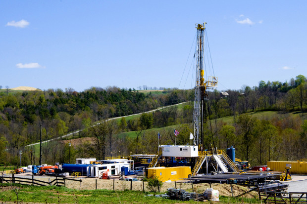BRADFORD-COUNTY-DRILL-2010-620×413 (1) File photo. A Chesapeake Energy natural gas well site in Bradford County, PA. (RALPH WILSON / AP PHOTO)