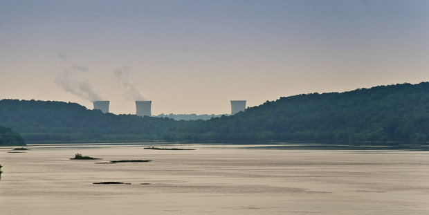 DSC_0016-e1491340601761-620×311 Exelon's Three Mile Island nuclear plant outside Harrisburg is slated to close in September 2019, 15 years before its operating license expires. (JOANNE CASSARO/ WITF)