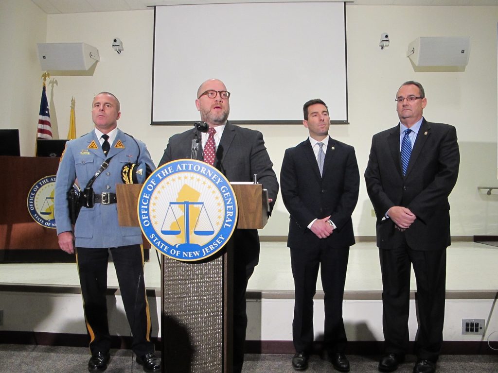 IMG_4409 New Jersey Attorney General Christopher Porrino announces the arrests of 79 suspects in child pornography investigation. (Phil Gregory/WHYY)