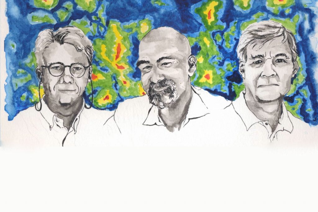 PageSpergelJarosikedit Princeton scientists (from left) Lyman Page, David Spergel and Norman Jarosik