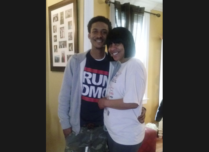 In this undated photo provided by Trina Singleton, her and her eldest son, Darryl, pose for a photo at their at their home in Collingdale. Darryl was one of three people killed in separate shootings on Sept. 13, 2016. (Courtesy of the Singleton Family via AP)