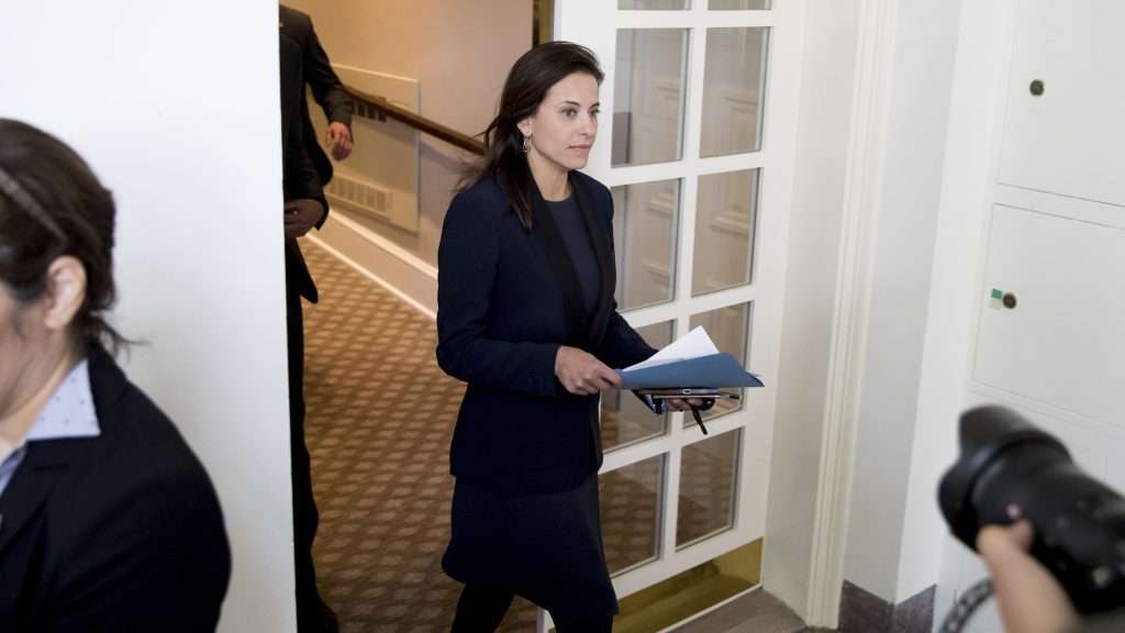 White House deputy national security adviser Dina Powell is expected to leave the Trump administration early next year. White House deputy national security adviser Dina Powell is expected to leave the Trump administration early next year.