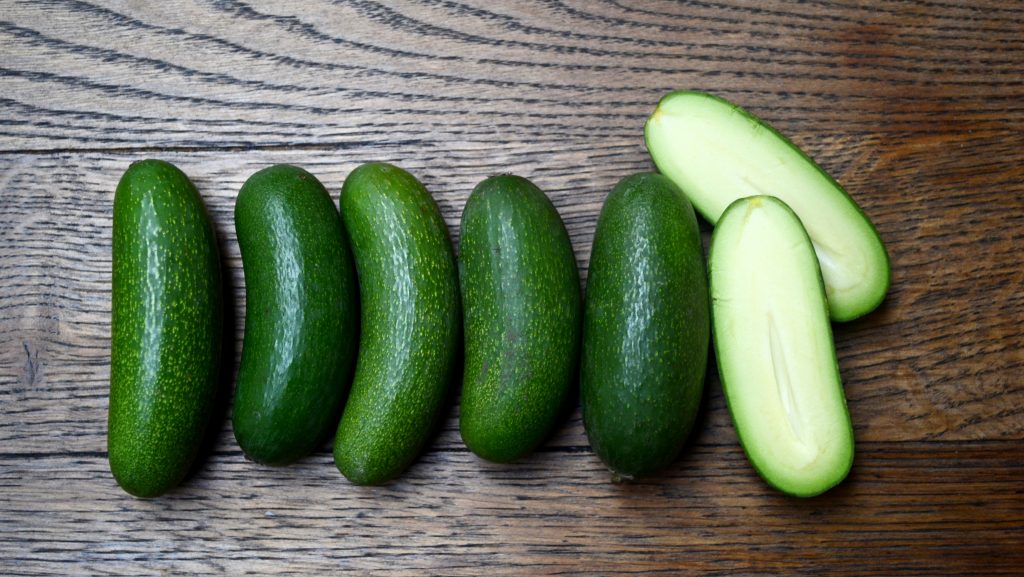 Cocktail avocados: adorable, seedless — safer for those who can't cut the kind with a pit? (Maanvi Singh/for NPR) 