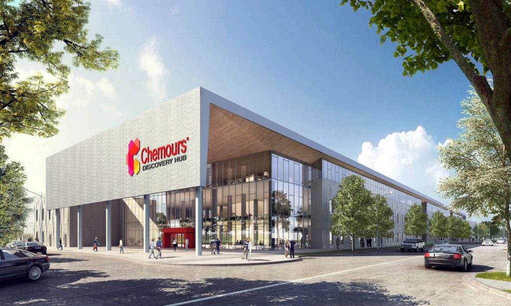 c02-tagLine Artist rendering of Chemours' Discovery Hub (Provided)