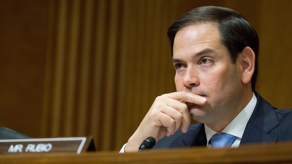 Florida Republican Sen. Marco Rubio, shown in July, had threatened a “no” vote on the bill because he wanted a more generous child tax credit for working families. He said Friday he will vote for the measure. Florida Republican Sen. Marco Rubio, shown in July, had threatened a