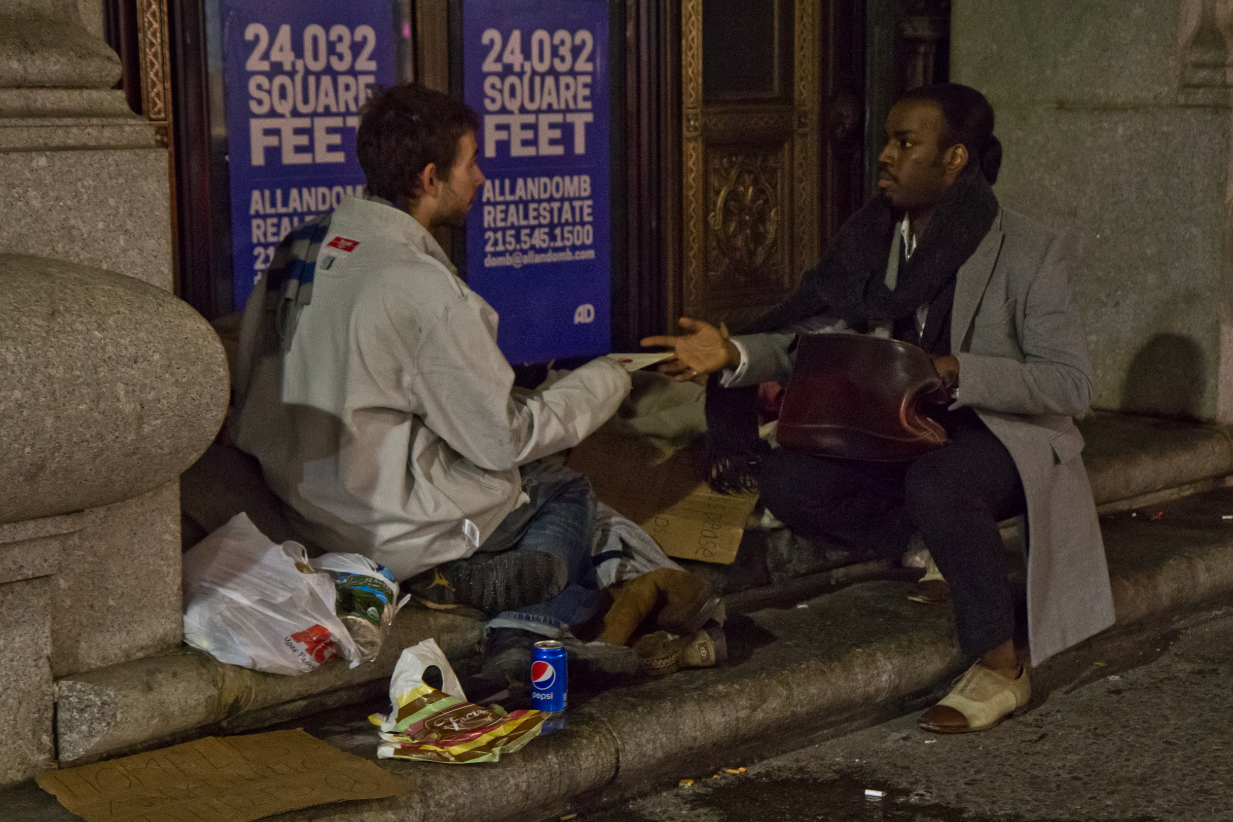 David Alexander Jenkins has given Christmas cards to people living on the street in Philadelphia for the past 10 years.