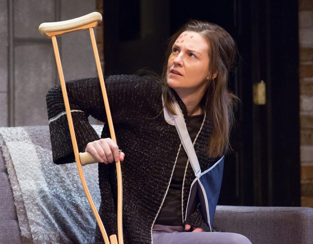 111 Eleanor Handley appears as the wounded photographer in Bristol Riverside Theatre's production of