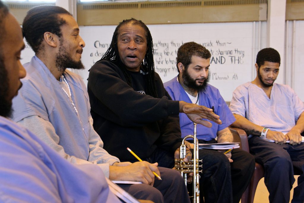 2018 01 17-e lee-hannibal lokumbe-philadelphia detention center-composer orchestra prisoner l Philadelphia Orchestra composer-in-residence Hannibal Lokumbe meets with inmates at Philadelphia Detention Center, an experience that will inform his work.
