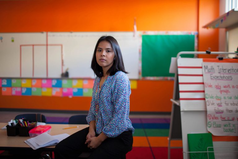 Maria Rocha, a third-grade teacher at the KIPP Esperanza Dual Language Academy in San Antonio, came to the U.S. from Mexico when she was 3 years old.