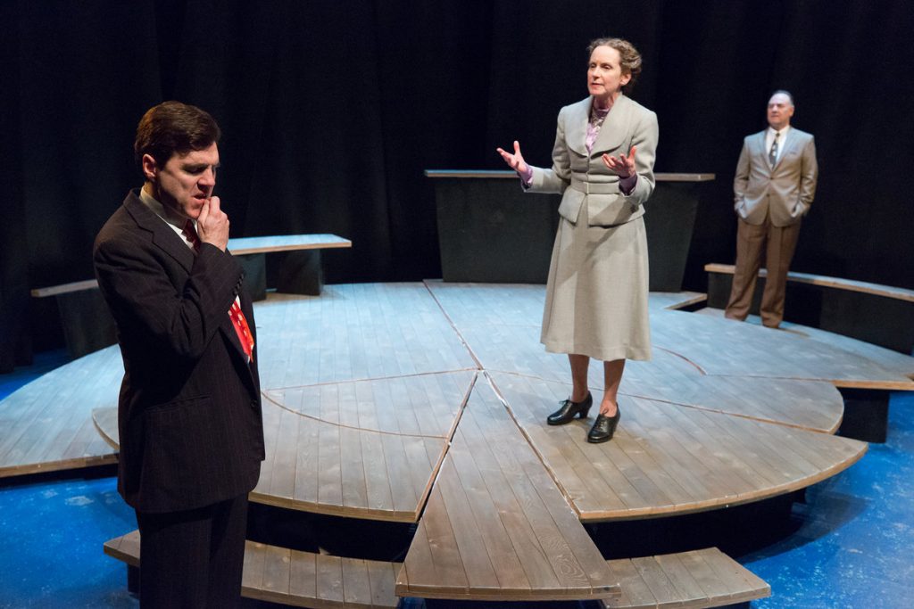 675 Charles McMahon (foreground),Sally Mercer and Paul L. Nolan in Lantern Theater Company's production of