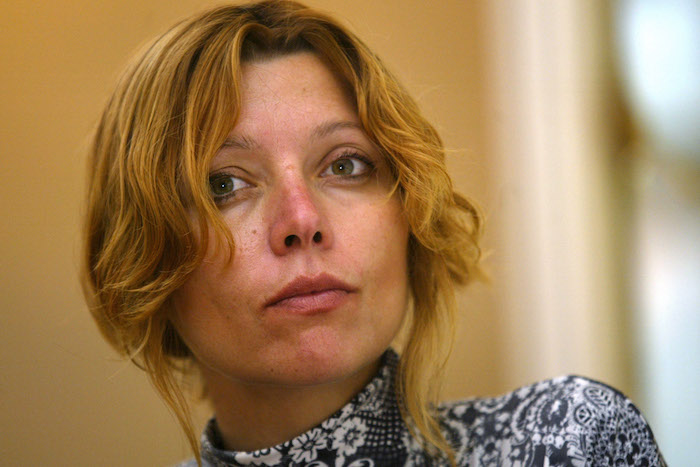 Elif Shafak ** FILE ** Turkish author Elif Shafak is seen during an interview with The Associated Press in Istanbul, Turkey, in this Tuesday, Aug. 22, 2006 file photo. A Turkish court on Thursday, Sept. 21, 2006, acquitted Elif Shafak, one of Turkey's leading authors, saying there was no evidence that she