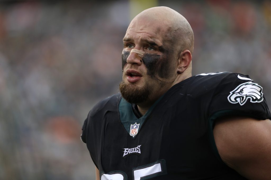 Lane Johnson Philadelphia Eagles' Lane Johnson is seen during the second half of an NFL football game against the Denver Broncos, Sunday, Nov. 5, 2017, in Philadelphia.