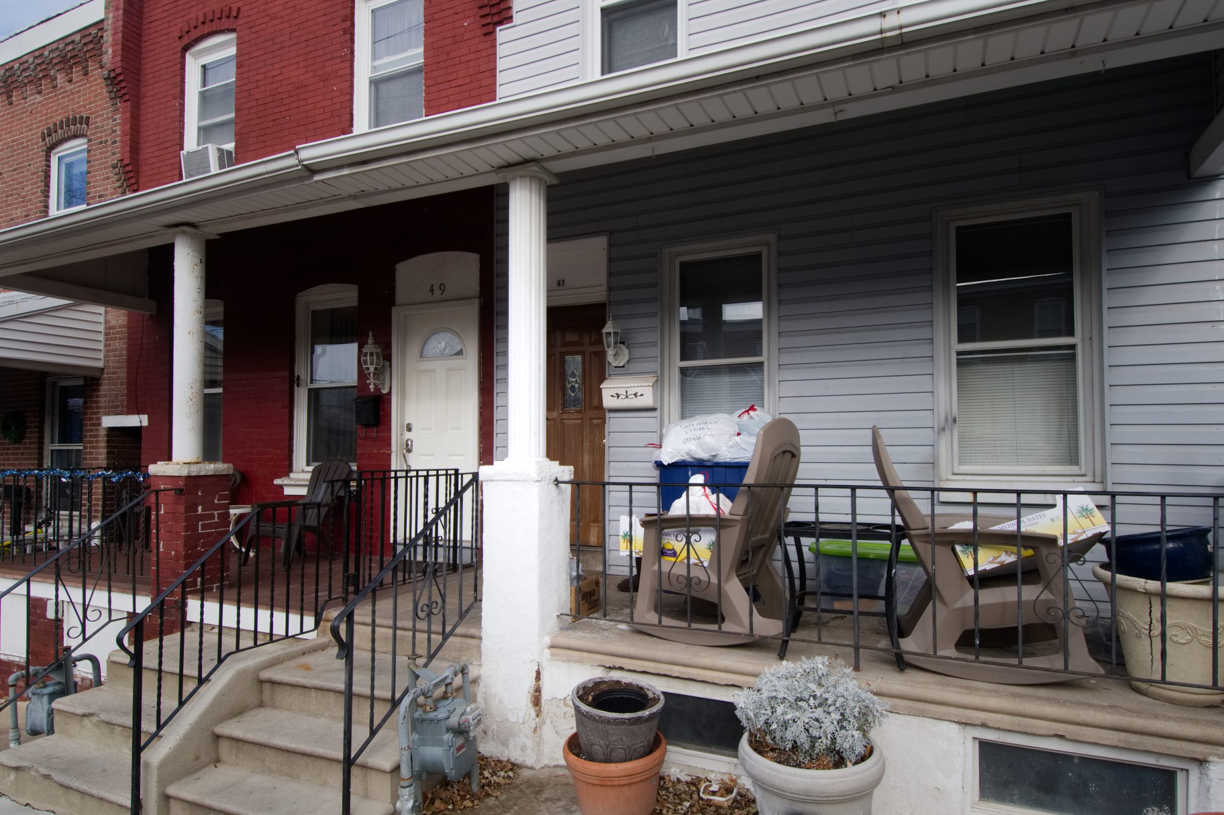 The Norristown childhood house pf Lenny Bazemore.