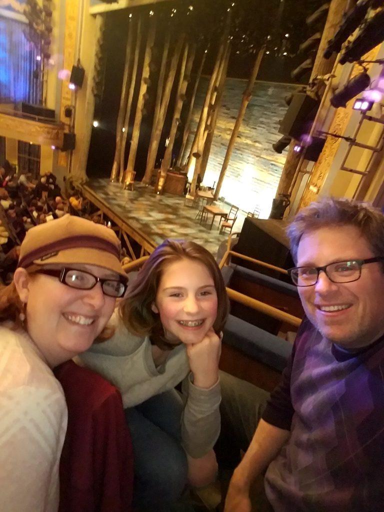 Bogle_Broadway Investment in Childhood_Come From Away 3 Author and his family taking in