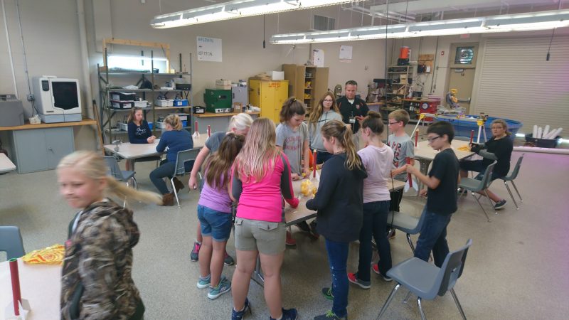Nick Krasa teaches Corry students in the hydroponic gardening classroom (Kevin McCorry/Keystone Crossroads)