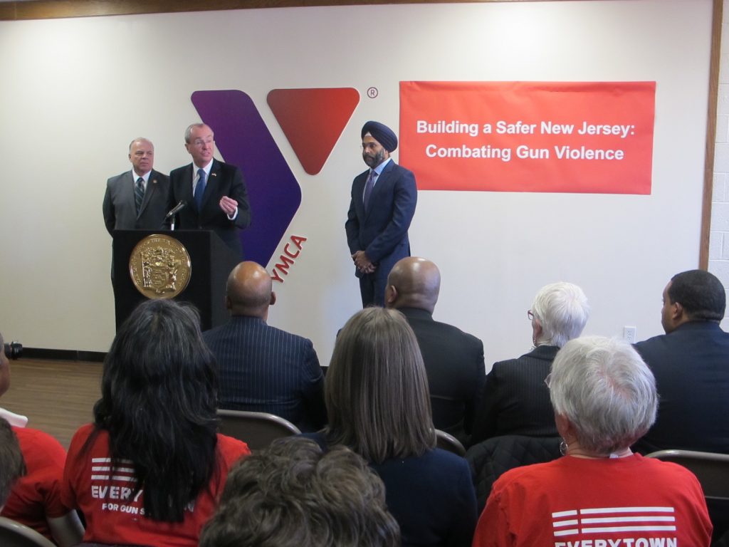 Guns At the Trenton YMCA, Governor Murphy announces plans to reverse Christie concealed handgun carry rules (Phil Gregory/WHYY)
