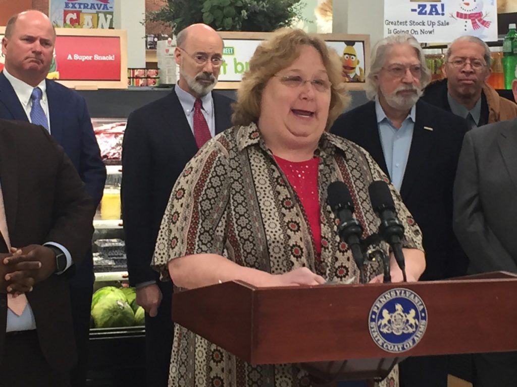 HYYAJHovertimepayx1200 Denise Kennedy, a 21-year employee at Garrettford Elementary School in Drexel Hill, says she could use overtime to supplement her $35,000 a year salary. (Annette John-Hall/WHYY)