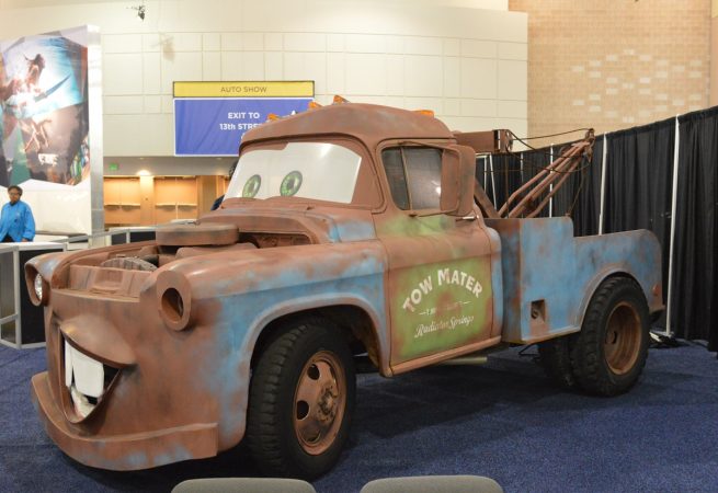 Tow Mater from the Disney move 