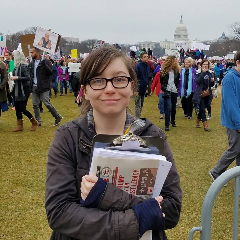 Stephanie_Crawford_WomensMarch2017 Rutgers University archivist Stephanie Crawford