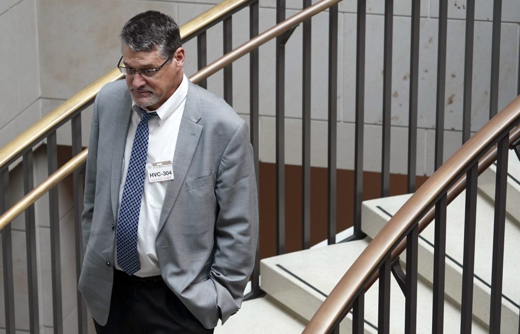 The testimony of Glenn Simpson, co-founder of the research firm Fusion GPS, was released by the Senate Judiciary Committee on Tuesday. Simpson testified in August. The testimony of Glenn Simpson, co-founder of the research firm Fusion GPS, was released by the Senate Judiciary Committee on Tuesday. Simpson testified in August. (Pablo Martinez Monsivais/AP)