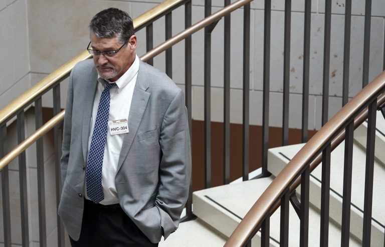 The testimony of Glenn Simpson, co-founder of the research firm Fusion GPS, was released by the Senate Judiciary Committee on Tuesday. Simpson testified in August. (Pablo Martinez Monsivais/AP)