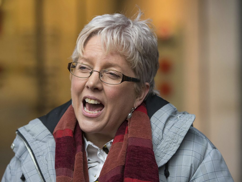 BBC’s China editor Carrie Gracie speaks to the media outside BBC Broadcasting House in London on Jan. 8. She has resigned her position in Beijing in protest over what she called a failure to sufficiently address a gap in compensation between men and women at the public broadcaster. BBC's China editor Carrie Gracie speaks to the media outside BBC Broadcasting House in London on Jan. 8. She has resigned her position in Beijing in protest over what she called a failure to sufficiently address a gap in compensation between men and women at the public broadcaster.
(Dominic Lipinski/AP)