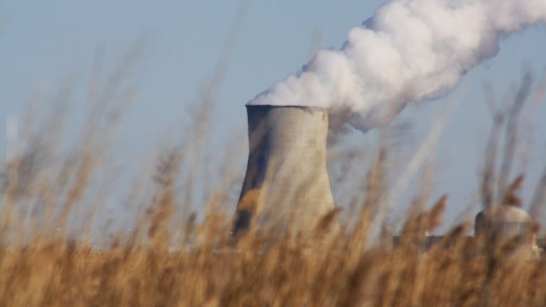 Salem Nuclear Power Plant as seen from the Blackbird Creek