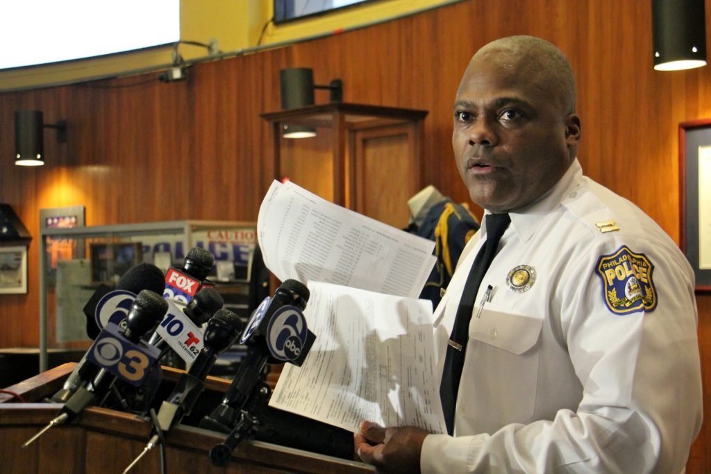 Philadelphia police spokesperson Capt. Sekou Kinebrew identifies eight arrested in Super Bowl celebration mayhem and cautions Philadelphians to celebrate lawfully during the parade.