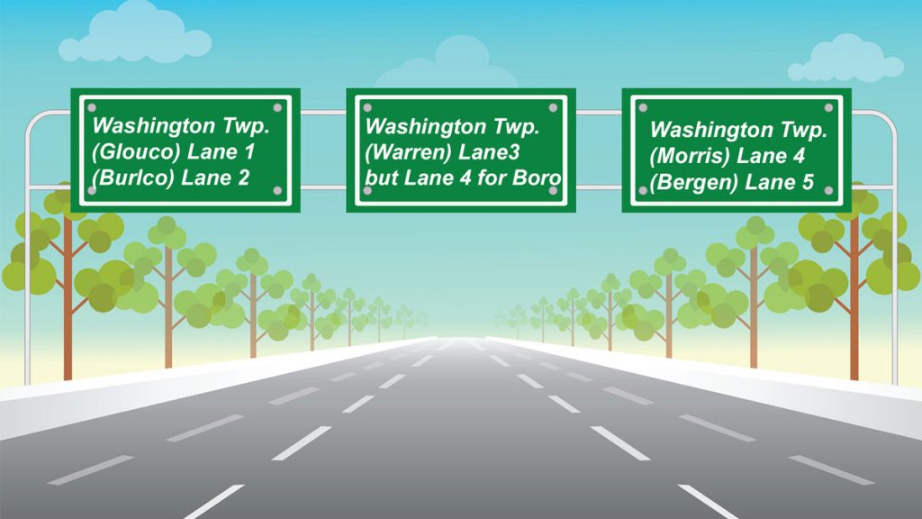 20180206-many-washington Travel advisory: Your GPS does not always take you to the nearest Washington Township. (Alan Tu/WHYY)