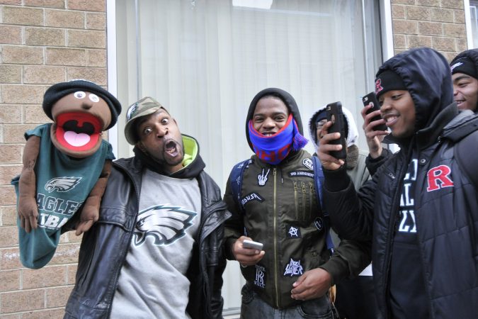 On Thursday morning tens of thousands of fans head into Center City to celebrate. (Bastiaan Slabbers for WHYY)