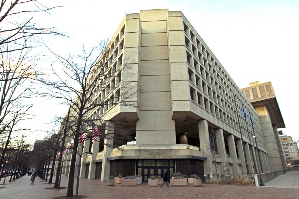 FBI Building The FBI building in Washington, Friday, Feb. 2, 2018.