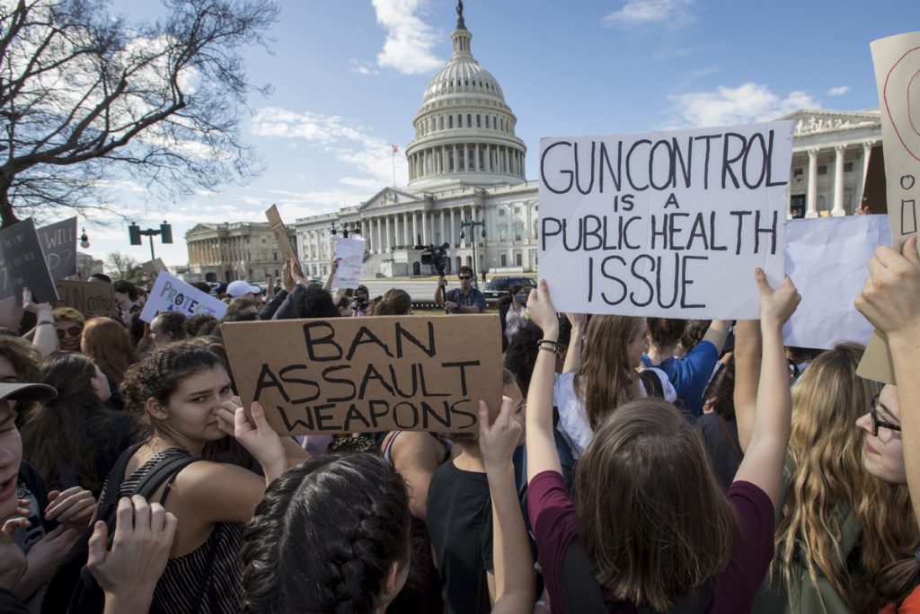 School Shooting Student Activists School students from Montgomery County, Md., in suburban Washington, rally in solidarity with those affected by the shooting at Parkland High School in Florida, at the Capitol in Washington, Wednesday, Feb. 21, 2018. (J. Scott Applewhite/AP Photo)